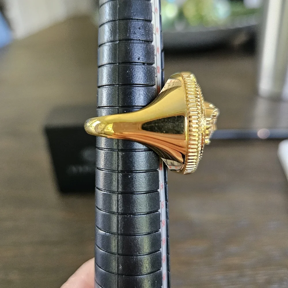 Versace Gold Medusa Unisex Ring - Picture 7 of 11